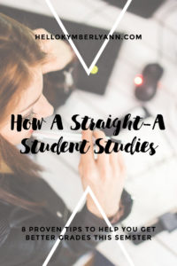 How A Straight-A Student Studies » Hello Kymberly Ann